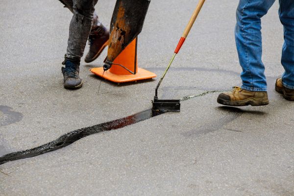 Parking Lot Crack Sealing in Beaumont